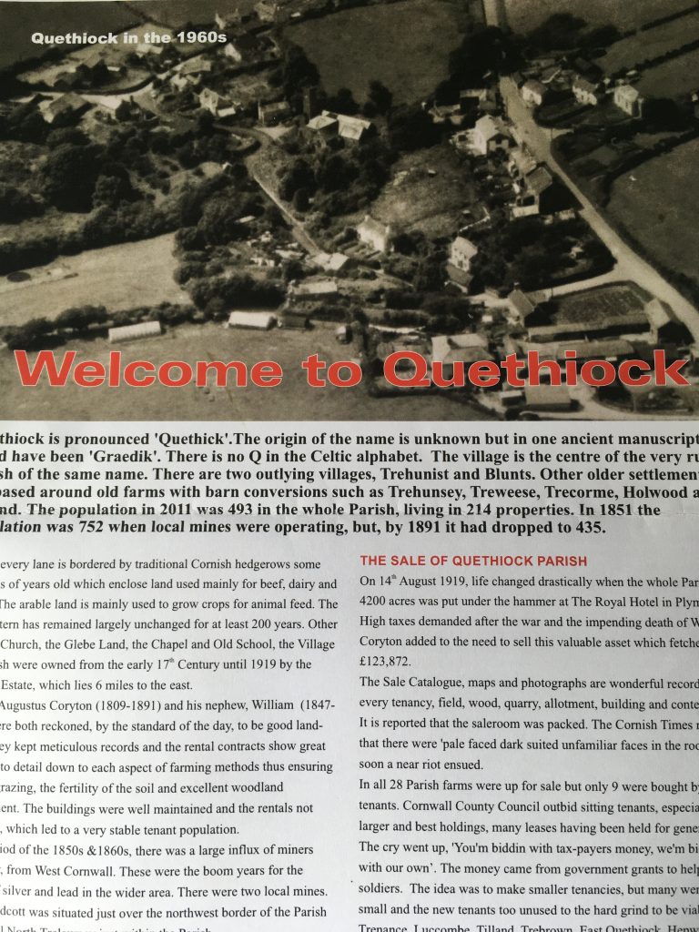 Guide to Quethiock village