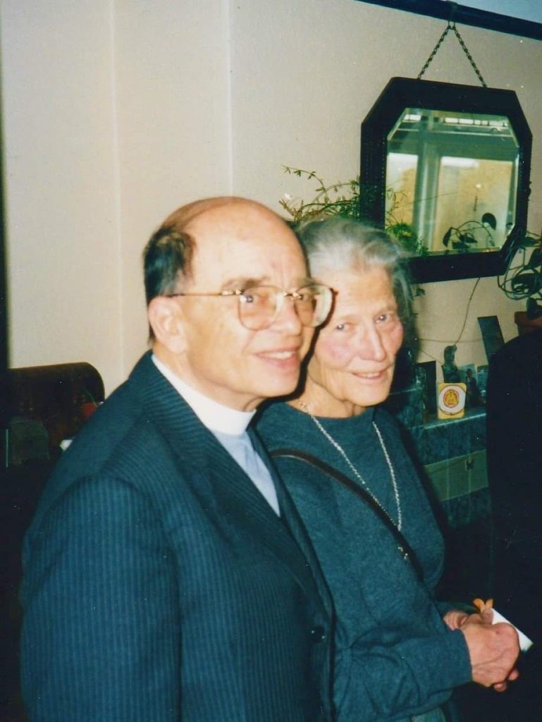 Photograph of Johann and Barbara Schneider taken in 1993